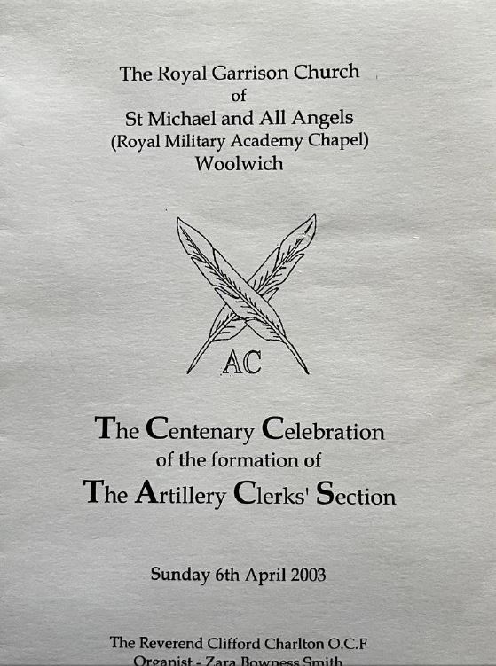 69th AC Reunion - Church Service - Sunday 6th April 2003